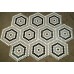 Hexagon Ceramic Floor Tiles For Cheap 1" Glaze Procelain Kitchen Backsplash Designs