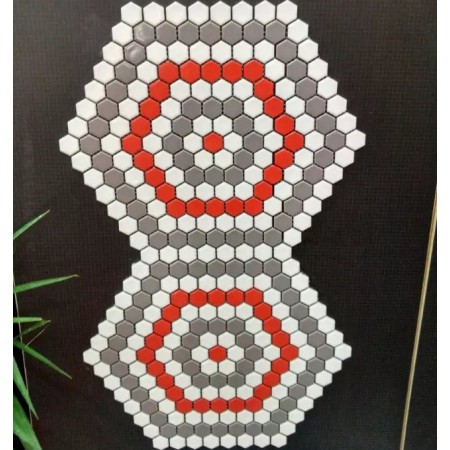 Hexagon Ceramic Floor Tiles For Cheap 1" Glaze Procelain Kitchen Backsplash Designs