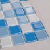 Glass Mosaic for Swimming Pool Tile Blue White Mix Crystal Backsplash Decorative Art Wall Stickers