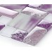 Backsplash Tile Purple Glass Mosaic Tiles Creckle Glass Tile Magic Patterns Kitchen Wall Stickers MH01