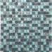 Stone and Glass Mosaic Sheets Blue Square Tiles Natural Marble Tile Backsplash Wall Kitchen Tile SB305