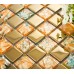 gold metal coating mosaic tile hand paint tile wall backsplashes kitchen wall tile bathroom KLGT371