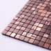 Metallic Mosaic Tile Sheets Aluminum Interior Wall Paneling Bathroom Floor Sticker Kitchen Decor Art