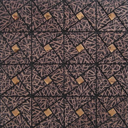 Peel and Stick Tile Pinwheel Patterns Aluminum Metal Wall Tile Glass Diamond Tiles Adhsive Mosaic MH-ASJ-001