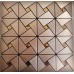 Peel and Stick Tile Pinwheel Patterns Aluminum Metal Wall Tile Glass Diamond Tiles Adhsive Mosaic MH-ASJ-007