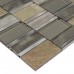 Stone Glass Mosaic Tile Stainless Steel Metal Wall Tiles Marble Tile Metallic Mosaic Tile MG010