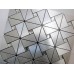 Peel and Stick Tile Pinwheel Patterns Silver Aluminum Metal Wall Tile Glass Diamond Tiles Adhsive Mosaic MH-ASJ-005