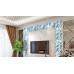 blue crystal glass mosaic tile sheets silver aluminum accent metal tile kitchen wall backsplashes KLGTH10
