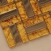 Metal and Glass Tile Stainless Steel Backsplash Wall Tile Gold Crystal Glass Mosaic Tiles