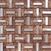 Metallic Backsplash Tiles Brown 304 Stainless Steel Sheet Metal and Crystal Glass Mosaic Wall Decor