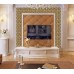 plated gold crystal mosaic tile wall backsplashes hall wall design kitchen backsplashes KLGTM66