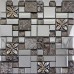 Glass Mosaic Tiles Blacksplash Crystal Mosaic Tile Bathroom Plated Wall Porcelain Stickers GSB03