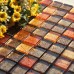 Glass Mosaic Tiles Blacksplashes Crystal Backsplash Tile Bathroom Wall Tiles Floor Stickers CB034