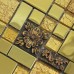Glass Mosaic Tiles Blacksplash Crystal Resin Patterns Bathroom Plated Glass Wall Colors Stickers GSA03