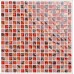 crackle crystal glass tile shower wall backsplashes frosted pink glass tiles mosaic bathroom mirrored wall decor KLGT1502