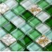 Glass Mosaic Tiles Green Crystal Backsplash Tile Bathroom Wall Glass Conch Tiles Floor Sticker LFBK04 Glass Mosaic Tiles Green Crystal Backsplash Tile Bathroom Wall Glass Conch Tiles Floor Sticker LFBK04
