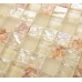 Glass Mosaic Tiles melted Shell Crystal Backsplash Tile Bathroom Wall Tiles Iridescent Tile YF-MTL04