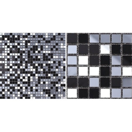Glass Mosaic Tiles Mirrored Crystal Backsplash Tile Bathroom Wall Tile Mirror Stickers Z189