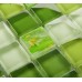 Mosaic Tile Crystal Glass Backsplash Dinner Design Bathroom Wall Floor Tiles Garden Green Painted