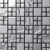 Mosaic Tiles Grey Crystal Glass Backsplash Kitchen Countertop Bathroom Plated Glass Wall Floor Tile 652