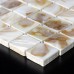 Natural Mother of Pearl Tile for Wall Backsplash & Floor Decoration Shell Mosaic Tiles with Base