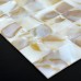 Mother of Pearl Tile Backsplash Kitchen Design Seamless Natural Shell Mosaic Tiles Seashell Walls