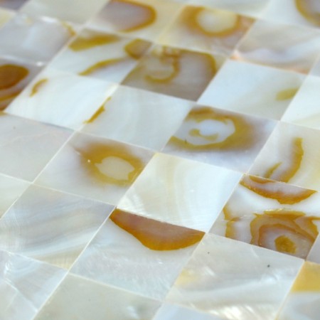 Mother of Pearl Tile Backsplash Kitchen Design Seamless Natural Shell Mosaic Tiles Seashell Walls
