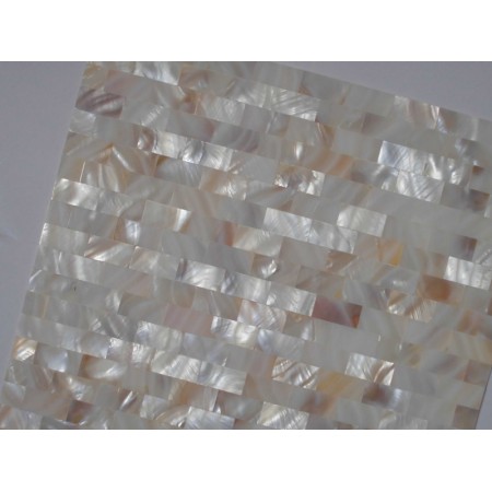 Mother of Pearl Tile Shower Liner Wall Backsplash Rectangle Bathroom Subway Shell Mosaic Tiles MH-003