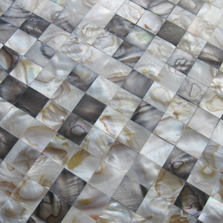 Mother of Pearl Tiles Wall Kitchen Backsplash Square Bathroom Shower Seamless Shell Mosaic Tiles WP-100