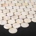 Mother of Pearl Tiles Bathroom Wall Mirror Tile Penny Round Shell Tile Natural White Seashell Mosaic