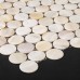 Mother of Pearl Tile Kitchen Backsplash White Penny Round Shell Mosaic Bathroom Wall Mirror Tiles