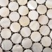 White Mother of Pearl Tile Bathroom Wall Mirror Tiles Penny Round Shell Mosaic Tile Shower Wall Tile