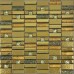 Glass Mosaic Tile Crystal Gold Brick Bathroom Wall Stickers Kitchen Backsplash Plated Glass GJAQ01