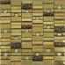 Glass Mosaic Tile Gold Crystal Backsplashes Bathroom Wall Strip Stickers Kitchen Backsplash Plated Glass GSAQ01