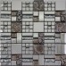 Glass Mosaic Tile Plated Crystal Tile Bathroom Wall Stickers Kitchen backsplash Resin Flower Patterns GCBQ01
