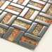 Crystal Mosaic Tile Sheets Silver Plated Glass Bathroom Wall Tiles Kitchen Backsplash Glass Mosaic Tile Shower D159