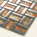 Crystal Mosaic Tile Sheets Silver Plated Glass Bathroom Wall Tiles Kitchen Backsplash Glass Mosaic Tile Shower D159