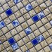 Porcelain Floor Tiles Pattern Square Shower Tile Yellow and Blue Mosaic Tile Kitchen Backsplashes