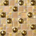 Glazeb Porcelain Glass Tile Wall Backsplash Crystal Art Pattern Design Mosaic Tiles Plated Mirror