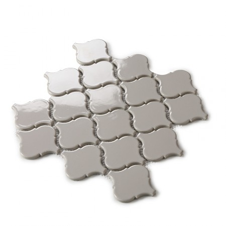 Grey Waterjet Tiles Backsplash Lantern Porcelain Mosaic Fireplace Bathroom Wall Tile Design HCHT001