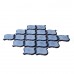 Blue Porcelain Mosaic Tile Waterjet Design Lantern Glazed Ceramic Kitchen Backsplash Tiles HCHT003