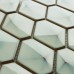 Beige Porcelain Bathroom Wall Mirror Backsplash Hexagon Ceramic Floor Tiles Glazed Brick XMGT606