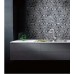 Porcelain Glass Tile Wall Backsplash Grey Crystal Art Pattern Design Mosaic Tiles Washroom Wall