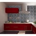 Blue Porcelain Square Mosaic Tiles Design ceramic tile flooring Kitchen Backsplash FG-9961