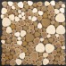 Porcelain Pebble Tile Sheets Bathroom Wall Backsplash Collection Mixed Heart-shaped Mosaic Art