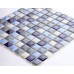 Blue Porcelain Square Mosaic Tiles Design Glazed Ceramic Tile Wall Kitchen Backsplash DS-552