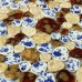 Glazed Porcelain Pebble Mosaic Tiles Blue and White Ceramic Tile Walls Kitchen Backsplash AB30