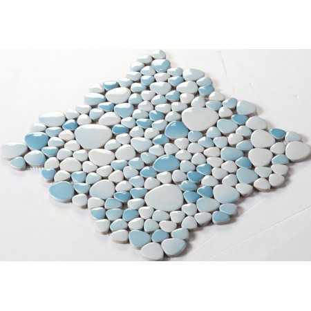 Wholesale Porcelain Pebble Mosaic Tiles Design Ceramic Tile Flooring Kitchen Backsplash FS1718
