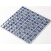 Crackle Glass Tile with Porcelain Base Bathroom Wall Tiles Blue Ice Cracked Crystal Glass Mosaic Tile Backsplash A002