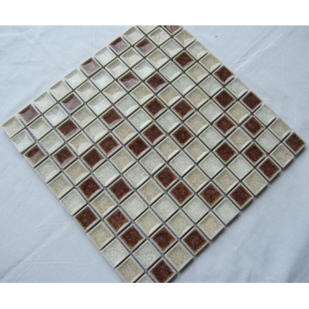 Crackle Glass Tile with Porcelain Base Bathroom Wall Tiles Ice Cracked Crystal Glass Mosaic Tile Backsplash A007